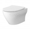 CERSANIT MISKA ZAWIESZANA LARGA PRO OVAL CERSANIT VORTEX Z DESKĄ DUROPLASTOWĄ MOONWAY SPOT SLIM Z PODŚWIETLENIEM LED SET C823: S4026-009